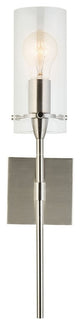 Effimero 1-Light Wall Vanity Corridor Sconce, Brushed Nickel