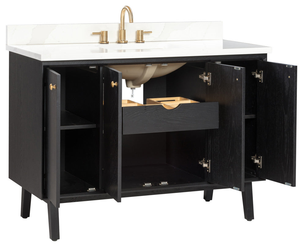 Adelle Vanity Combo Collection, Black, 49