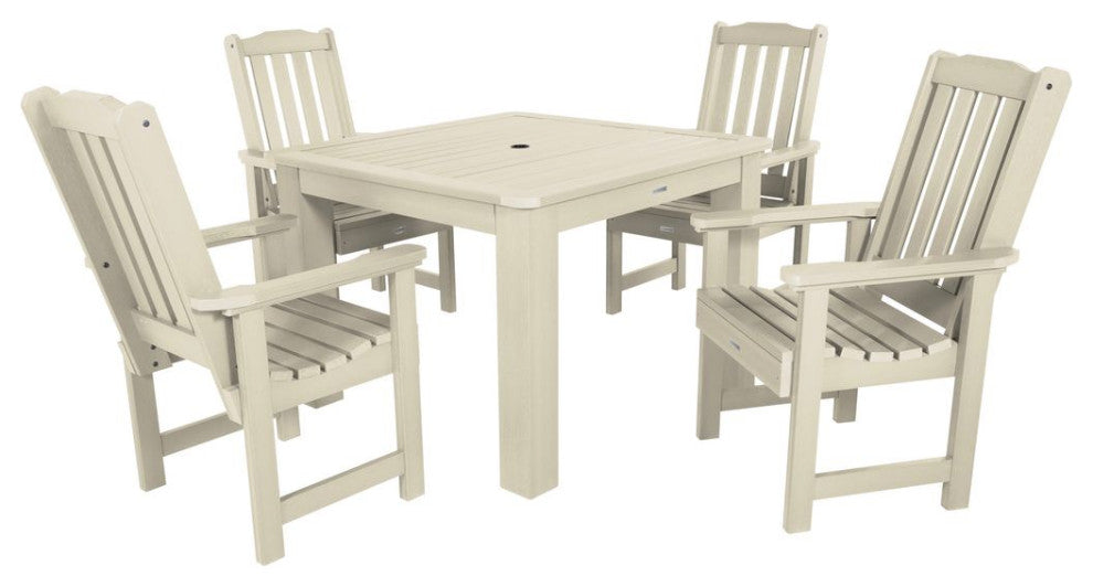 Lehigh 5-Piece Square Dining Set, Whitewash
