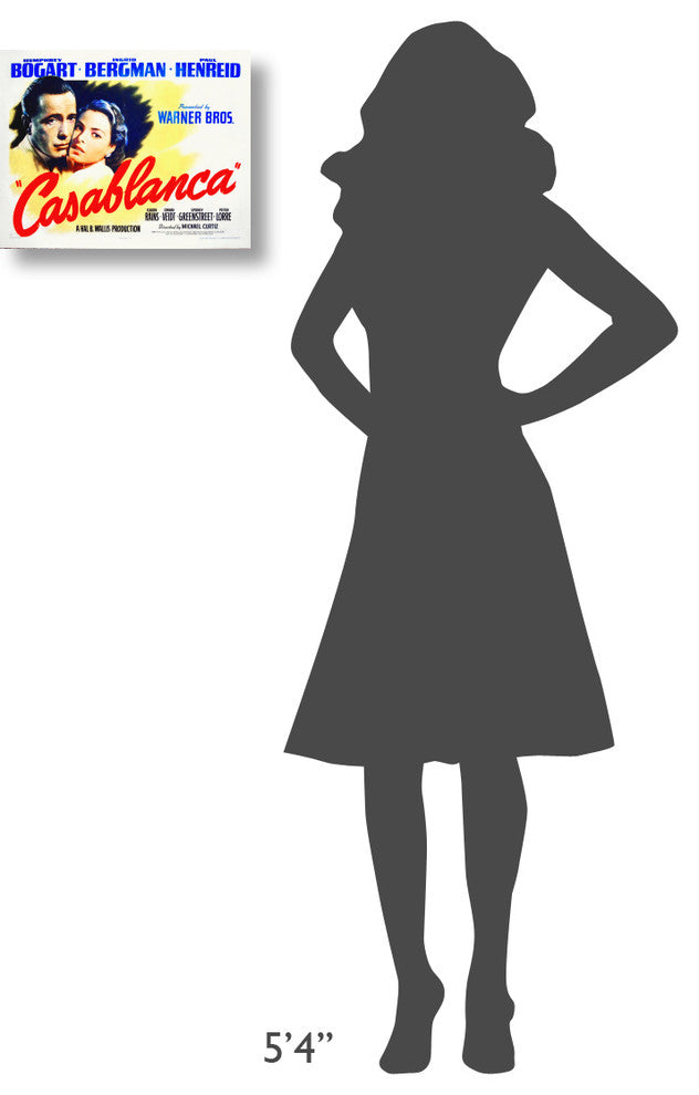 "Casablanca" Stretched Canvas Giclee by Hollywood Photo Archive, 16"x13"