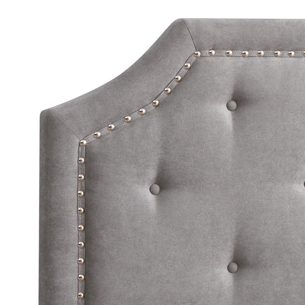 Franklin 61.02" W Gray Queen Expandable Width Headboard