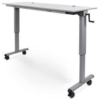 Luxor STAND-NESTC-72 72" Adjustable Flip Top Table With a Crank Handle