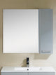 Fine Fixtures Atwood Mirror With Side Cabinet, Gray, 35"