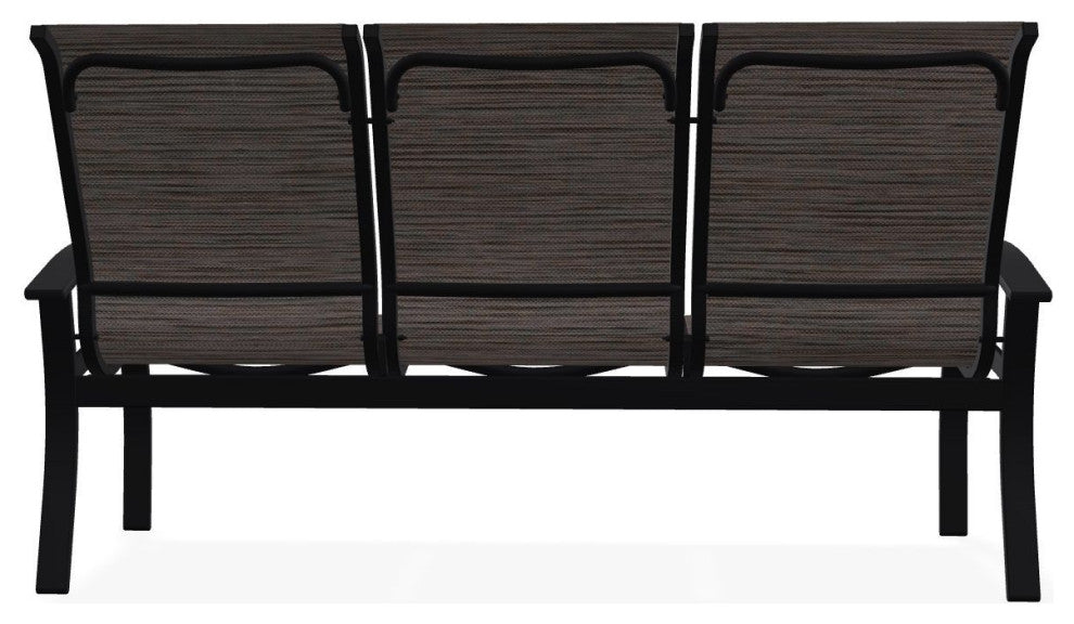 Belle Isle Sling 3-Seat Outdoor Sofa, James/Black