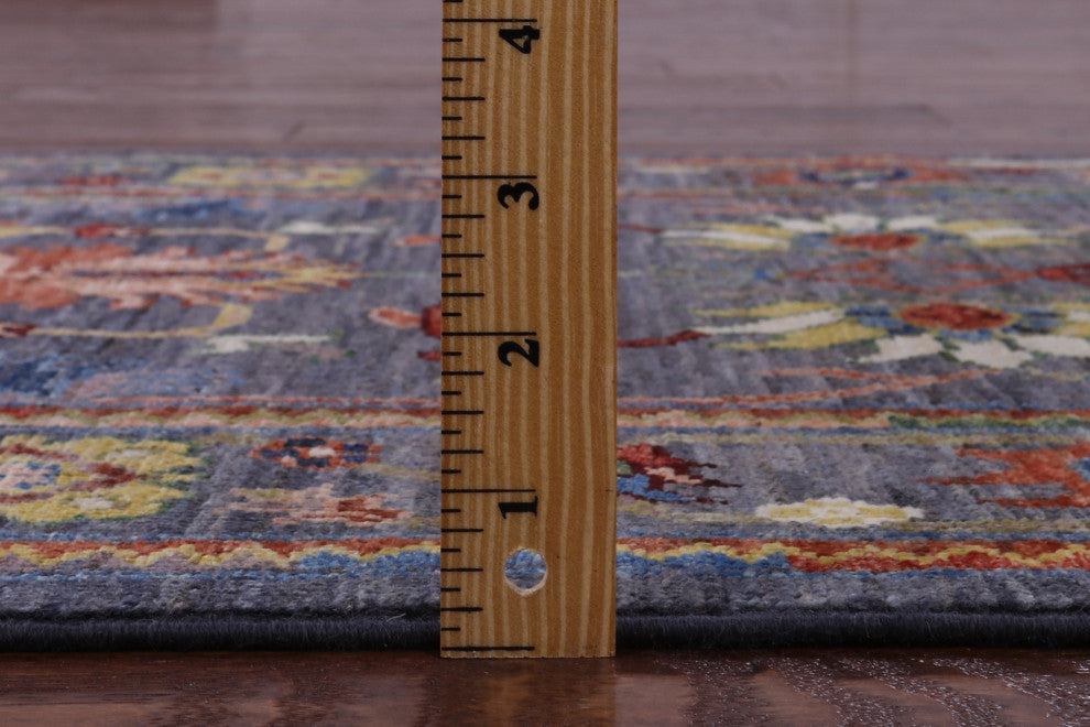 2' 8" X 10' 3" Runner Persian Tabriz Hand-Knotted Rug - Q12163