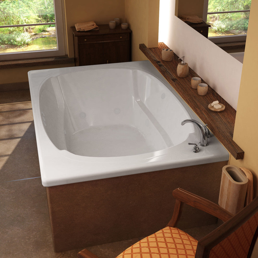 Atlantis Whirlpools Charleston 48 x 78 Rectangular Whirlpool Jetted Bathtub