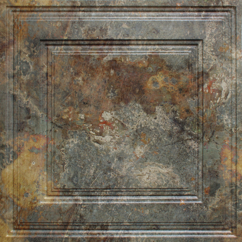 Simply Rustic 3D Ceiling Panels, 2'x2', 100 Sq Ft, Pack of 25