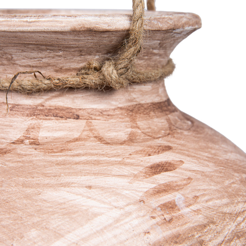 Hanging Clay Pot With Jute Hanger