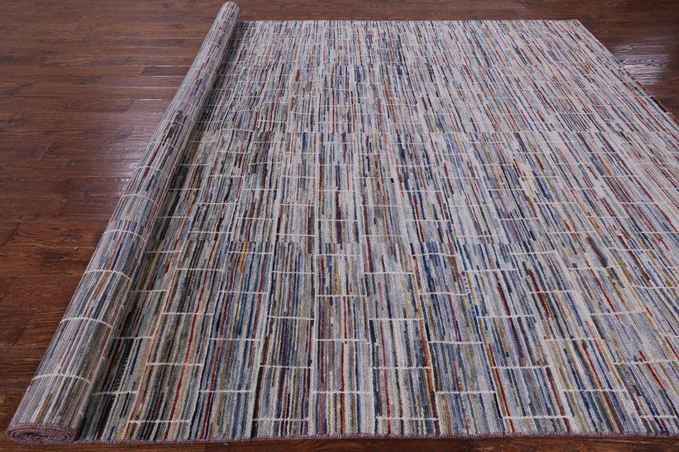 Persian Gabbeh Hand Knotted Rug 8' 11" X 11' 8" Q6929