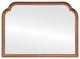 Angelina Framed Mantel Mirror, Clover Cathedral, 38.6"x27.6", Autumn Bronze