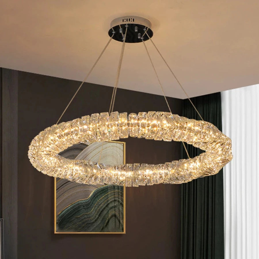 Bacci Crystal Ring Chandelier