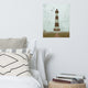Coastal Wall Art: Bodie Lighthouse Landscape Photo Unframed Print, 16" X 20"
