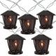 Set of 10 Candle Lantern Summer Garden Patio Lights 7.16' White Wire