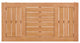 Lounge Coffee Table, Rectangular, Wood, Brown Natural, Modern, Outdoor Patio