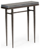 Wick 30" Console Table, Dark Smoke Finish, Maple Grey Accents