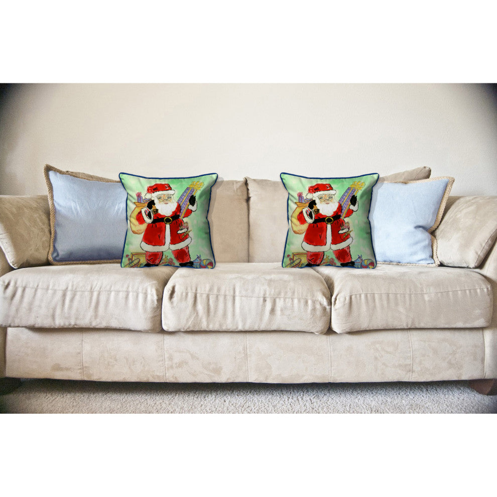 Santa Large Indoor/Outdoor Pillow 18x18