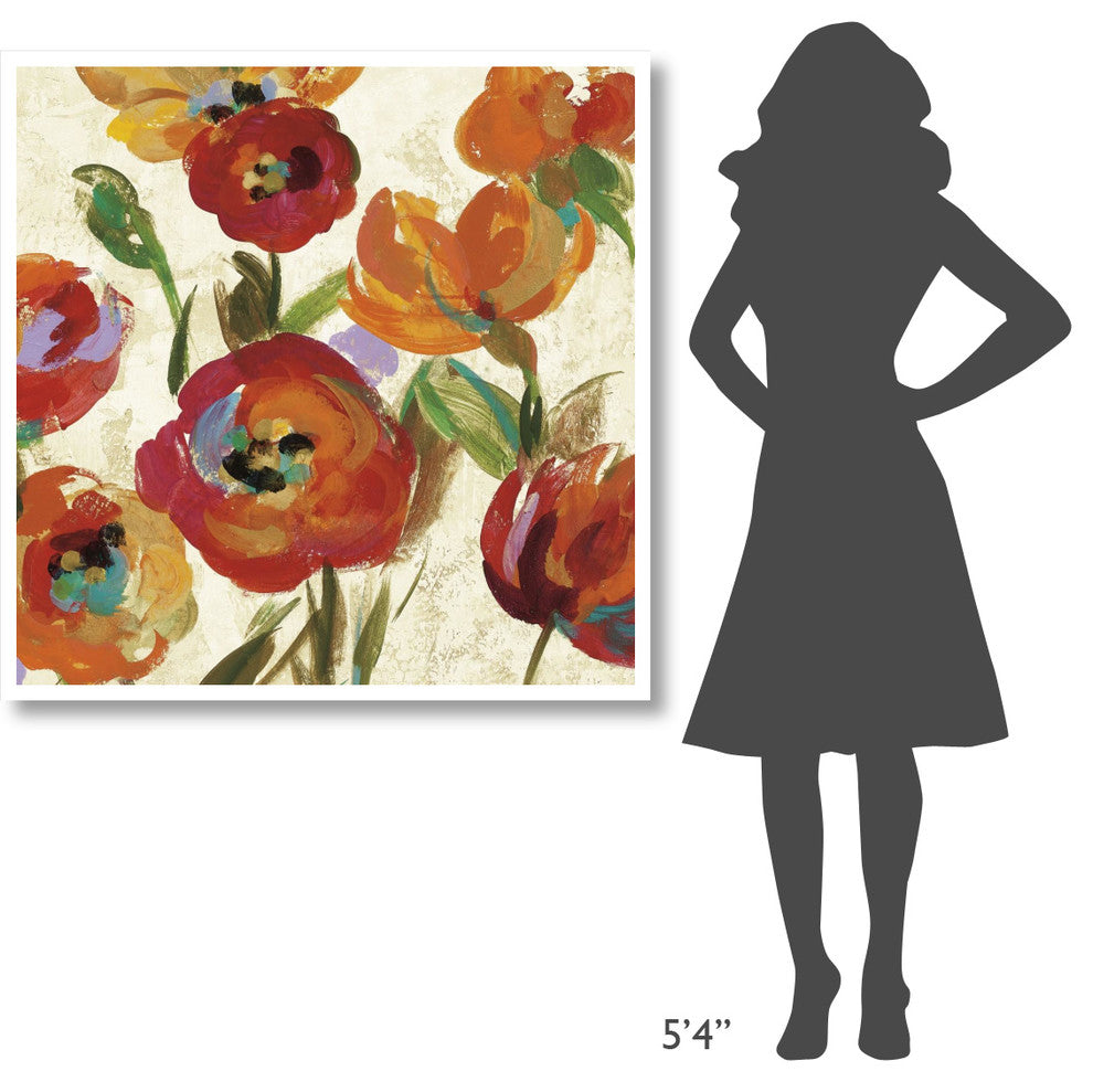"July in the Garden IV" Digital Paper Print by Silvia Vassileva, 42"x42"