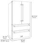 ZLINE 36" French Door Refrigerator With Ice Maker, Stainless RFMZ-36-G