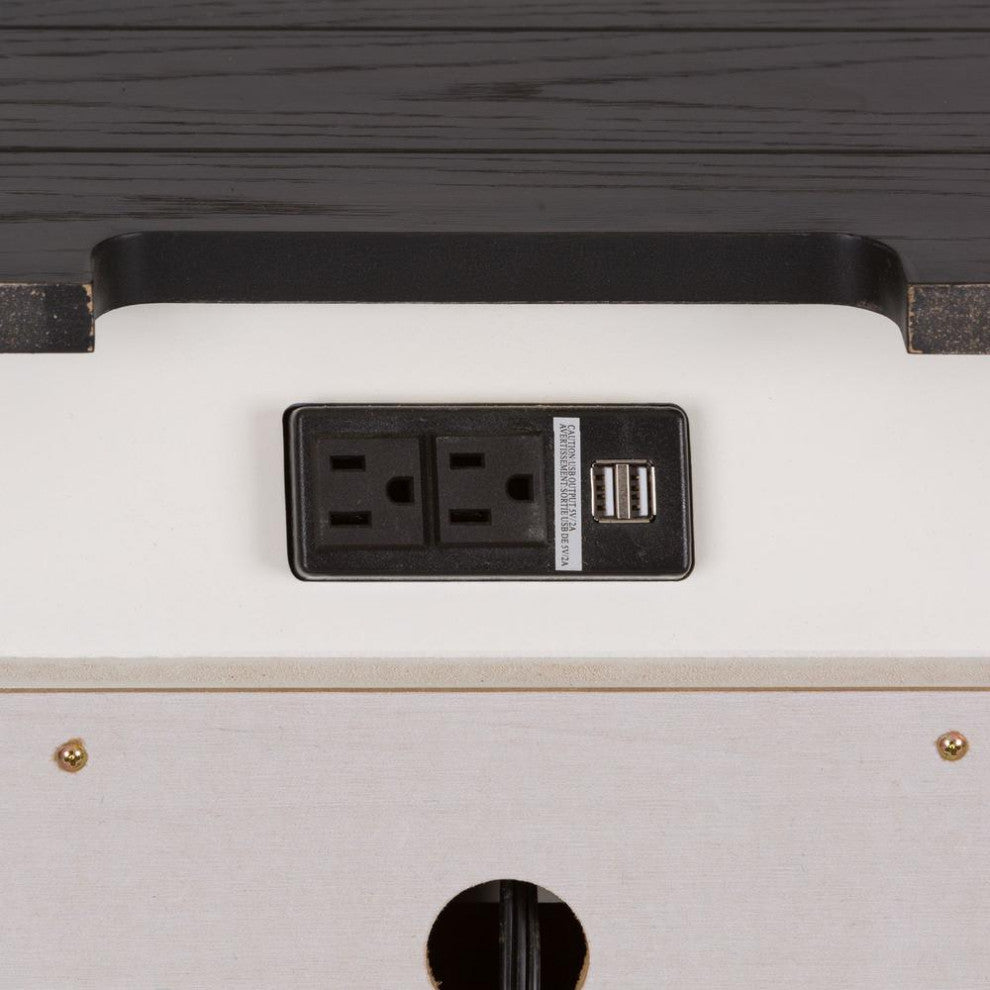 Night Stand w/ Charging Station - 417-BR61