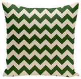 Holiday Brights Collection Geometric Pillow, Evergreen, 16"x16"