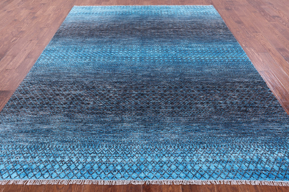 Savannah Grass Handmade Wool & Silk Rug 8' 2" X 10' 0" - Q15448