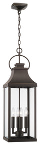 Capital Lighting, 946442OZ, 9"Wx29.5"H Outdoor 4-Light Hanging Lantern