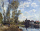 Alfred Sisley May Afternoon on the Loing, Gallery Wrapped Canvas, 21"x28"