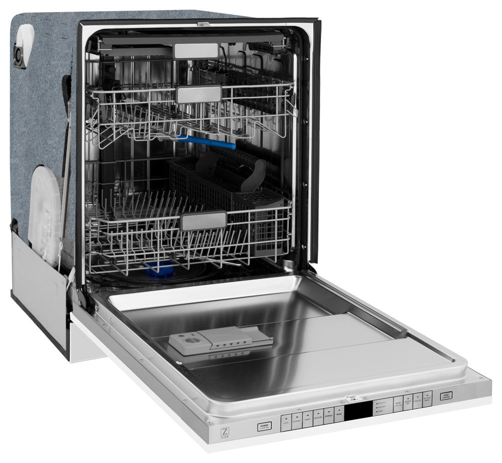 ZLINE 24" Tall Tub Dishwasher, White Matte DWMTZ-WM-24-CB