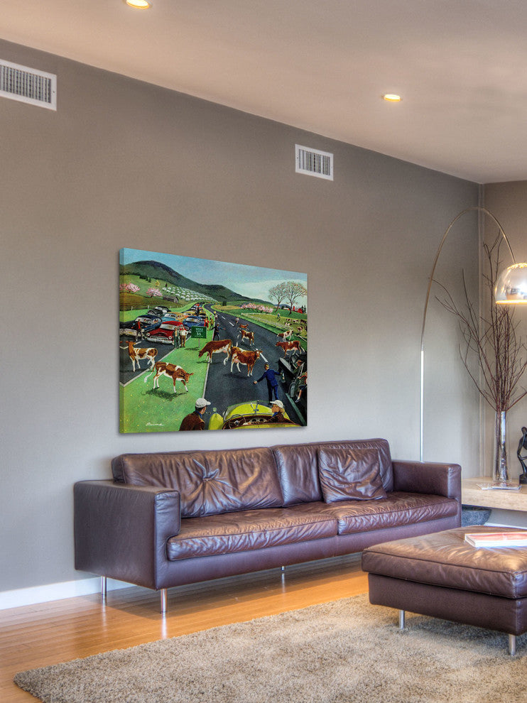 "Slow Mooving Traffic" Print on Canvas by Ben Kimberly Prins