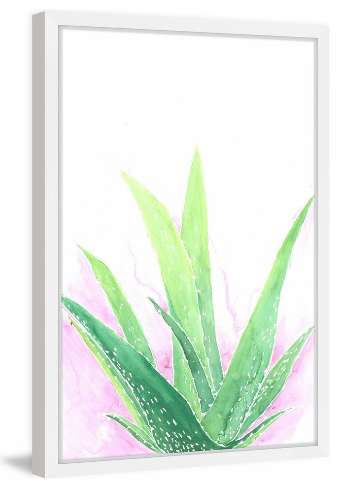 "Agave" Framed Painting Print, 12"x18"