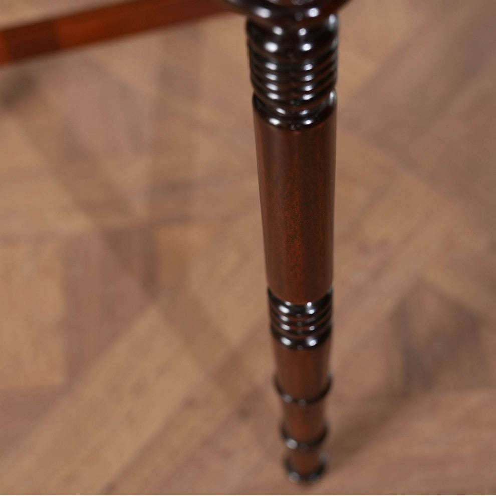Mahogany Turned Leg Table
