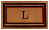 Esquire Monogram Doormat, Extra-Thick 2'x3', Letter L