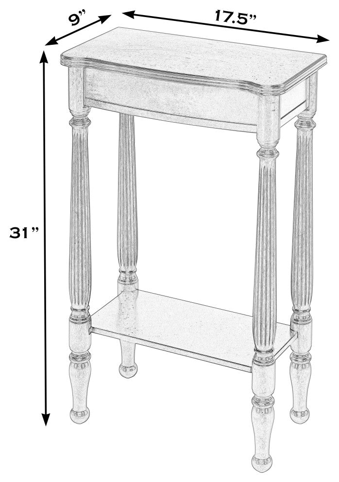 Whitney Console Table, Medium Brown