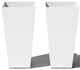 Midland Tall Square Planter, White, 30'', 2 Pack