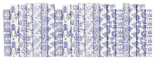 Decorative Books - Royal Peri Damask Paper Wrapped - Purple Books By The Foot