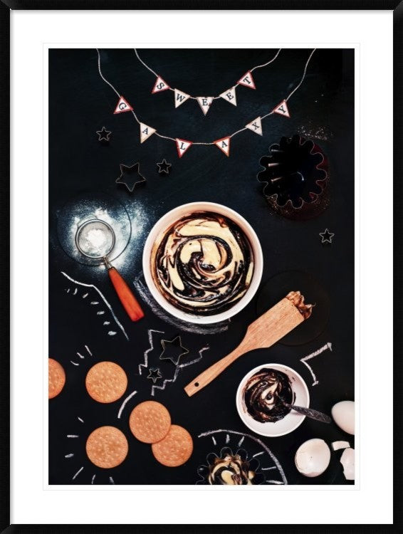 "Sweet Galaxy" Framed Digital Print by Dina Belenko, 33x44"