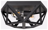 Kai, 2-Light Flush Mount, Black Finish