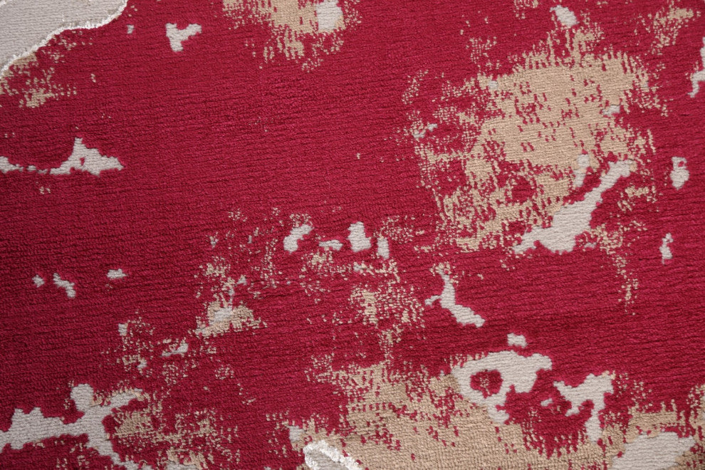 Abstract Turkish Transitional Oriental Area Rug Contemporary Carpet 10x10