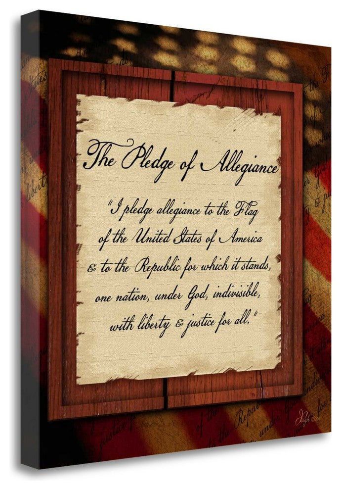 "The Pledge Of Allegiance" By Jennifer Pugh, Giclee Print on Gallery Wrap Canvas