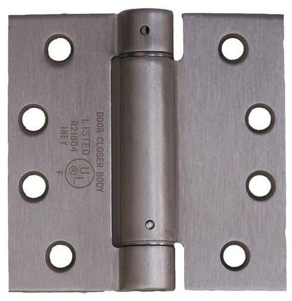 Nuk3y 4.5"x4.5", Spring Hinge, UL Listed, Satin Nickel