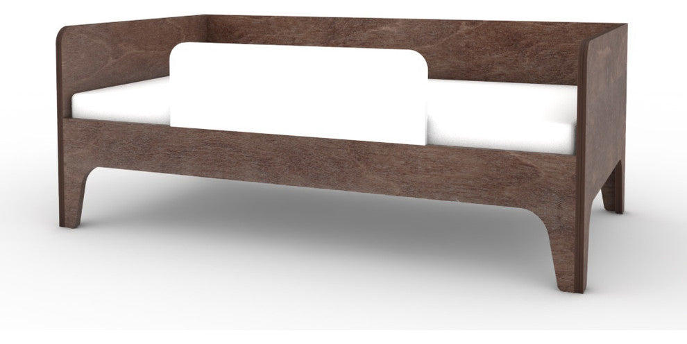 Perch Toddler Bed, Walnut and White