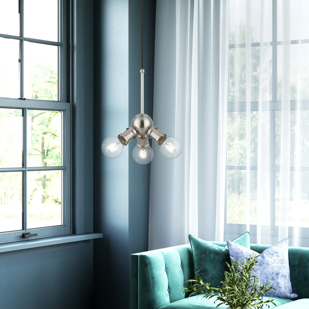 Lansdale 3 Light Brushed Nickel Pendant