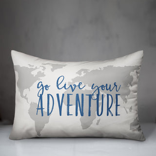 Go Live Your Adventure 14x20 Spun Poly Pillow