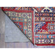 Upsdell Red Hand Knotted Afghan Super Kazak Soft Wool Oriental Rug, 7'x9'11"
