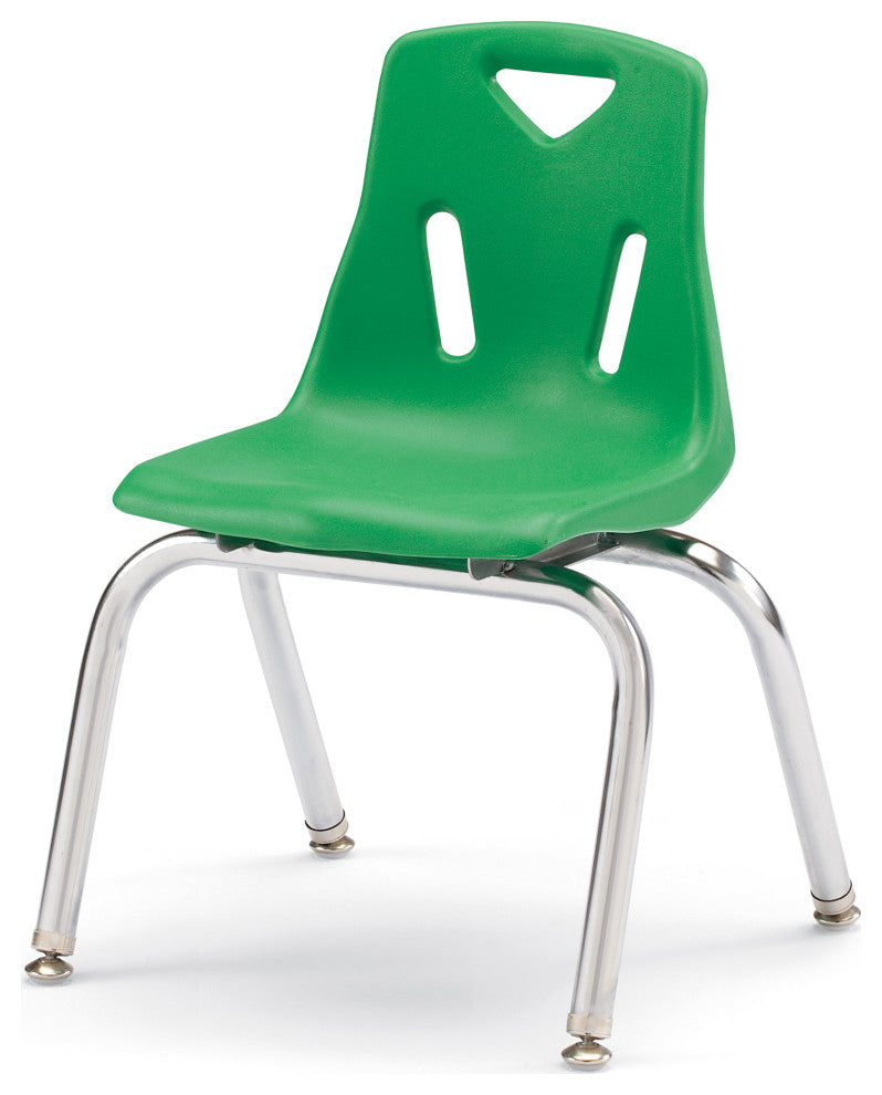 Berries Stacking Chair with Chrome-Plated Legs - 14" Ht - Purple