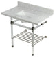 KVPB3630MASQB6 36" Console Sink with Acrylic Legs (8-Inch, 3 Hole)