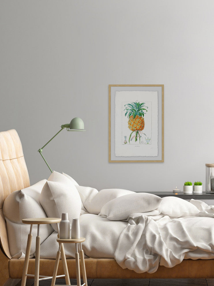 "Botanical Pineapple" Framed Painting Print, 16"x24"