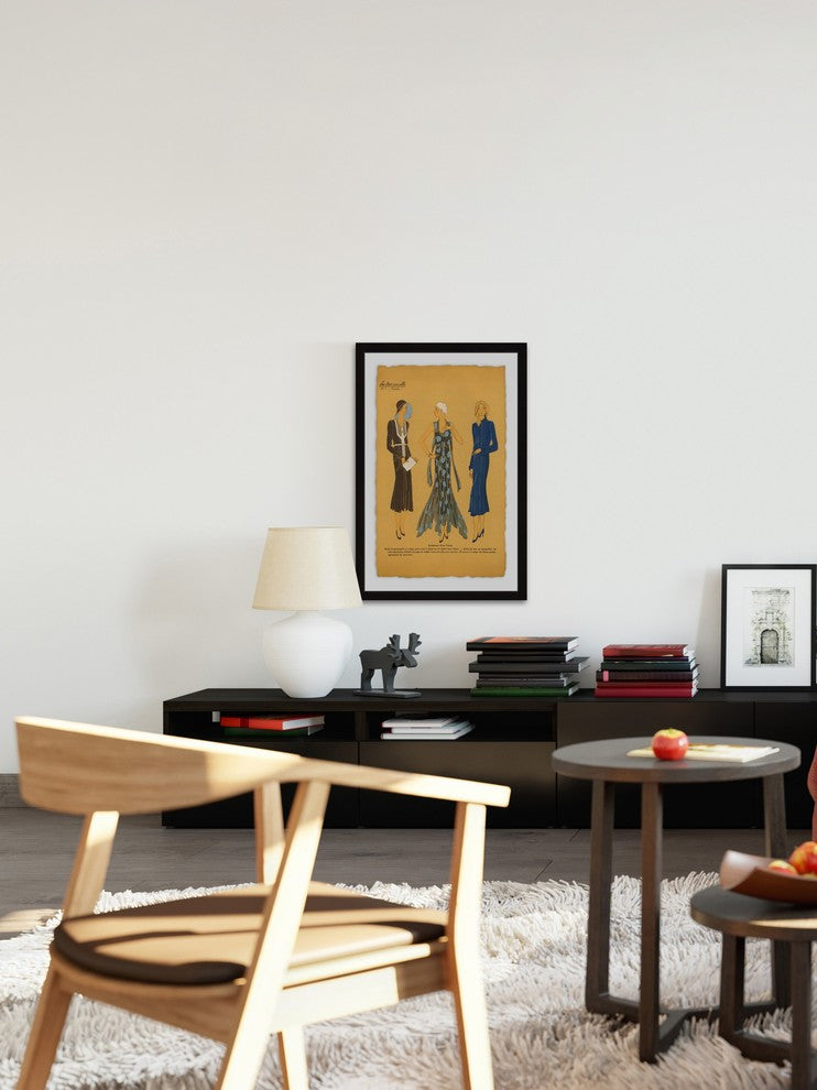 "Long and Pretty" Framed Painting Print, 24"x36"