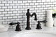 Kingston Brass Widespread Bathroom Faucet With Brass Pop-Up, Oil Rubbed Bronze