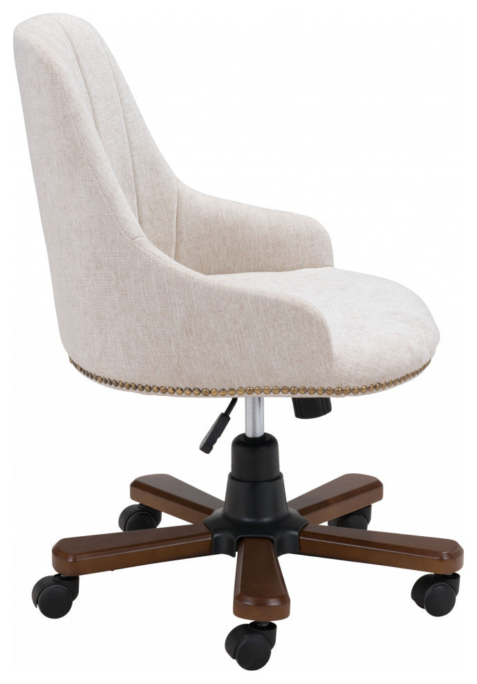Off White Cozy Earth Office Chair